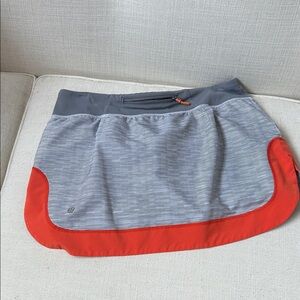 Lululemon Athletica Striped Skirt with Red Trim